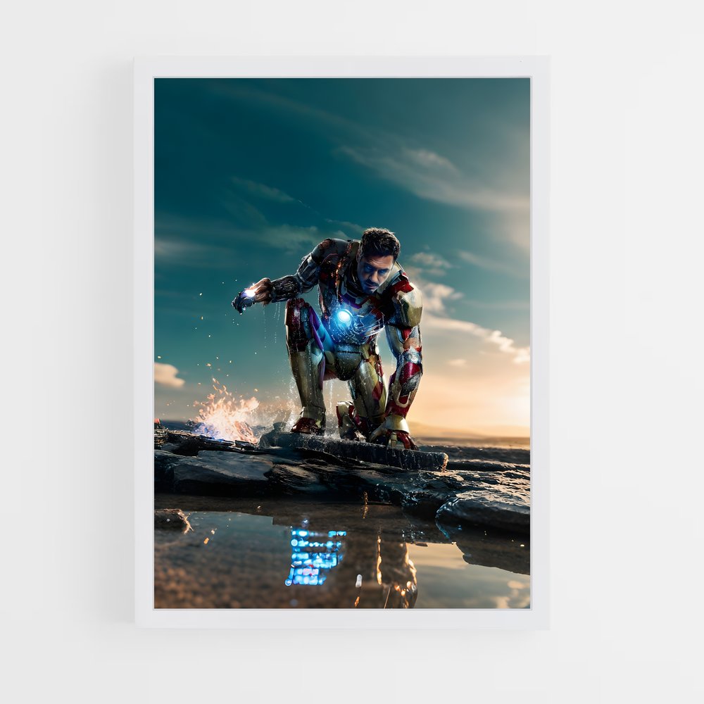 iron-man-13 cadre Blanc