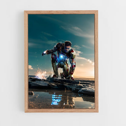 iron-man-13 cadre Bois clair