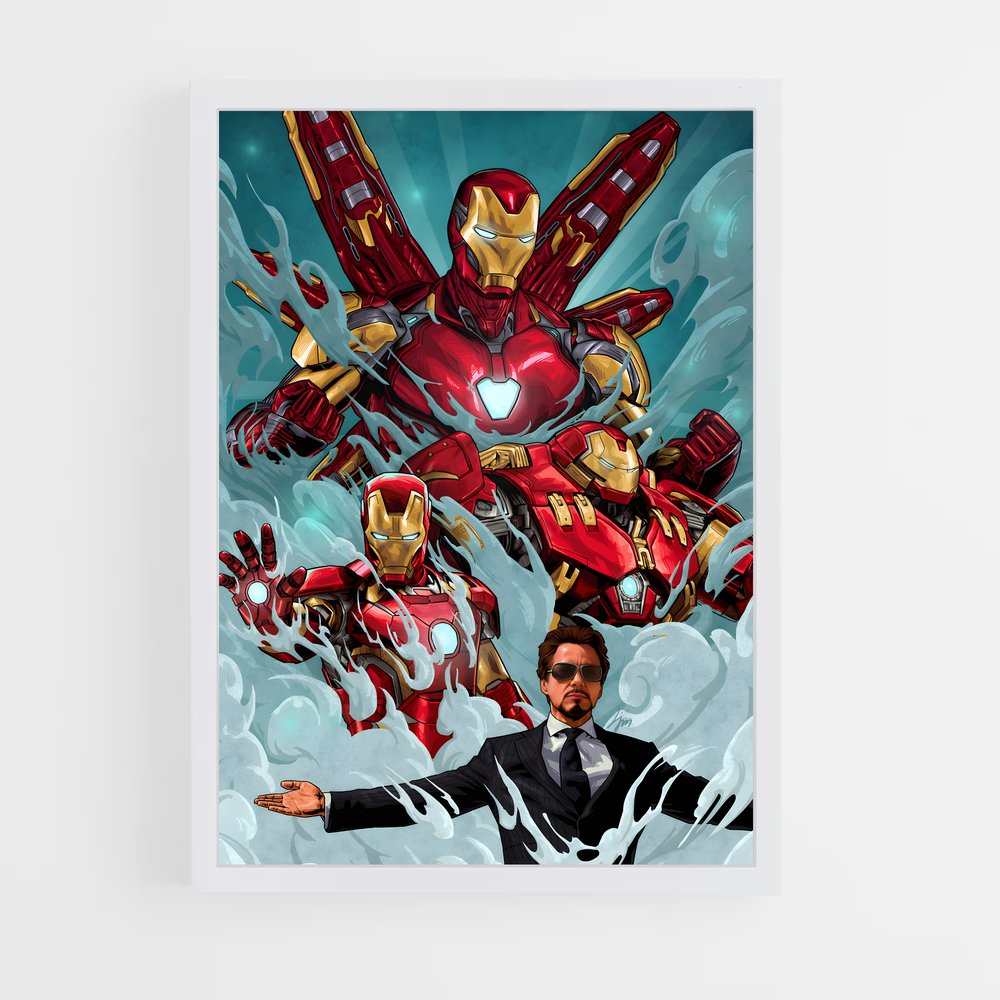 iron-man-4 cadre Blanc