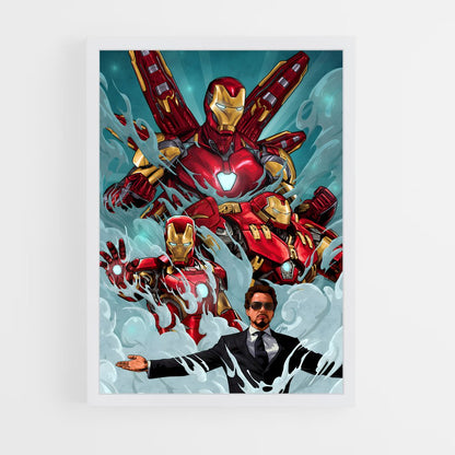 iron-man-4 cadre Blanc