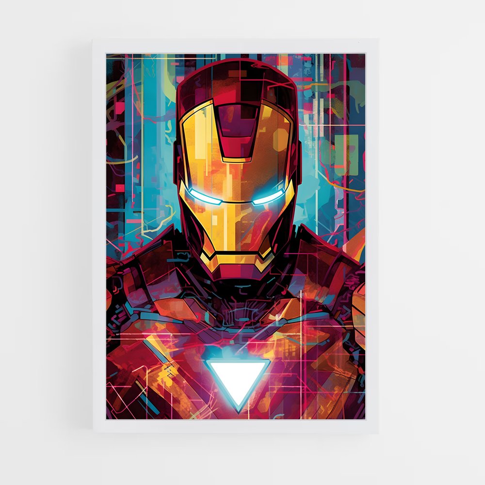 iron-man-8 cadre Blanc