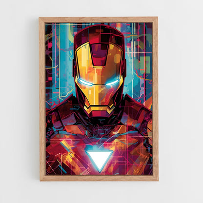 iron-man-8 cadre Bois clair
