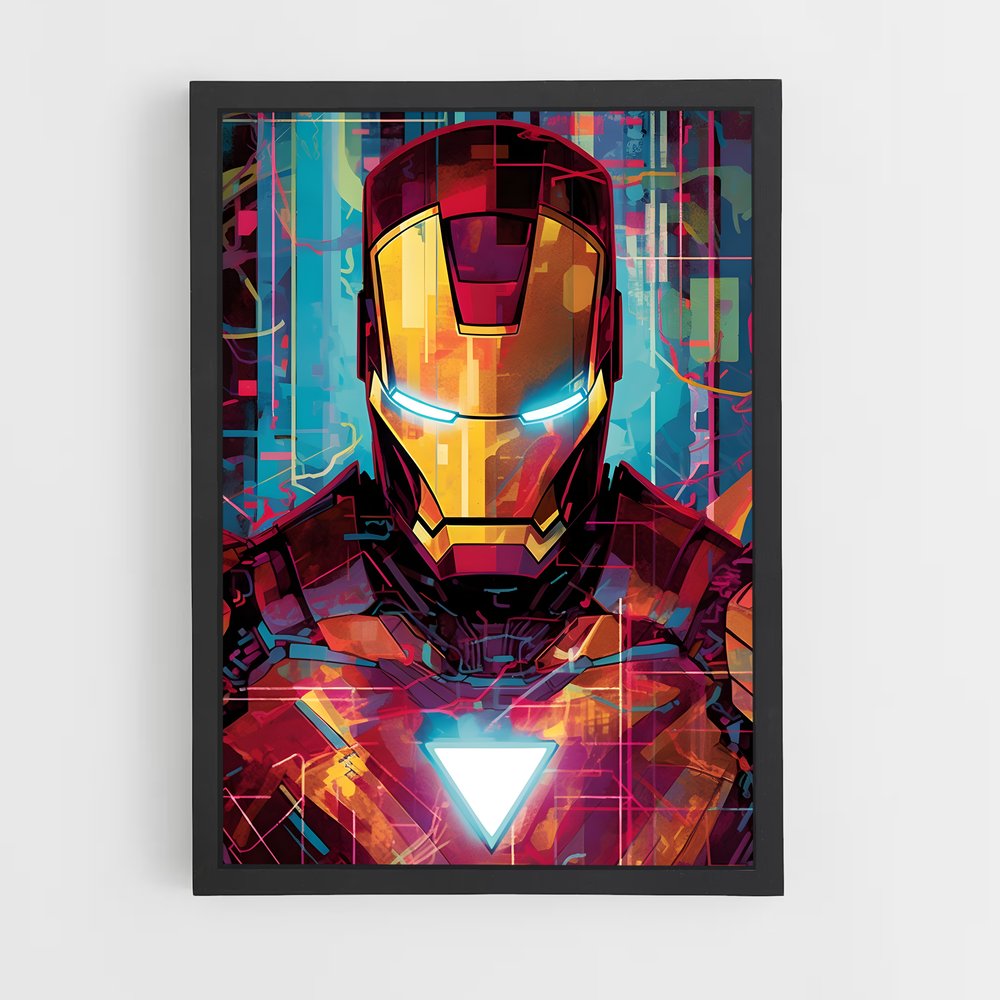 iron-man-8 cadre Noir