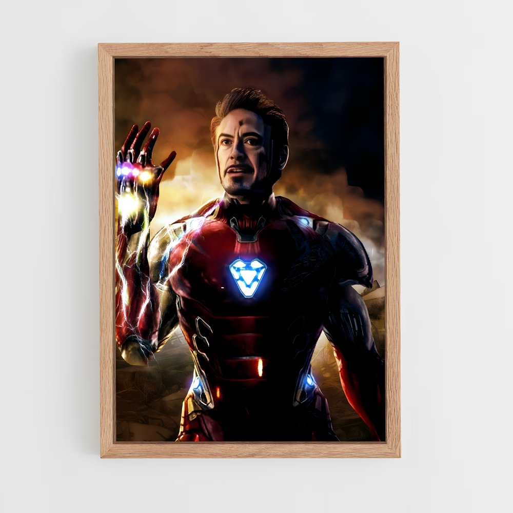 iron-man-9 cadre Bois clair