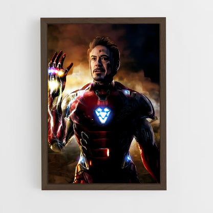 iron-man-9 cadre Bois foncé
