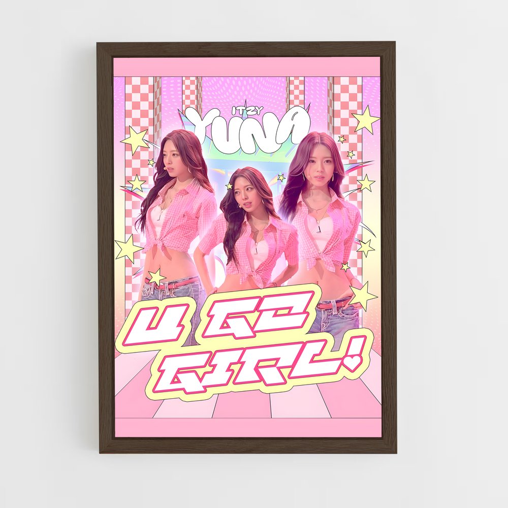 itzy-4 cadre Bois foncé