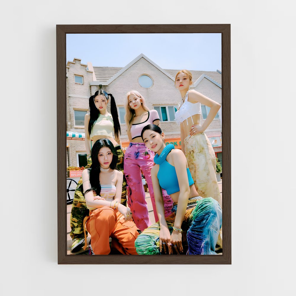 itzy-6 cadre Bois foncé