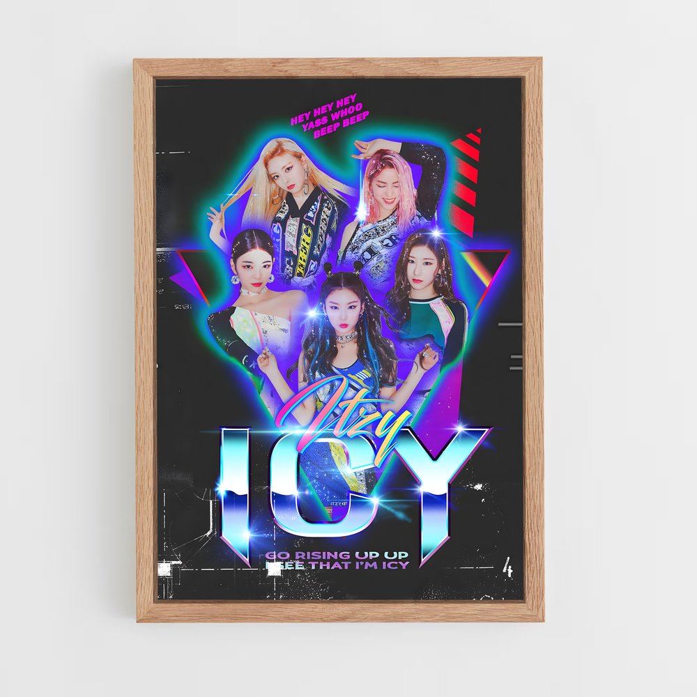 itzy-8 cadre Bois clair