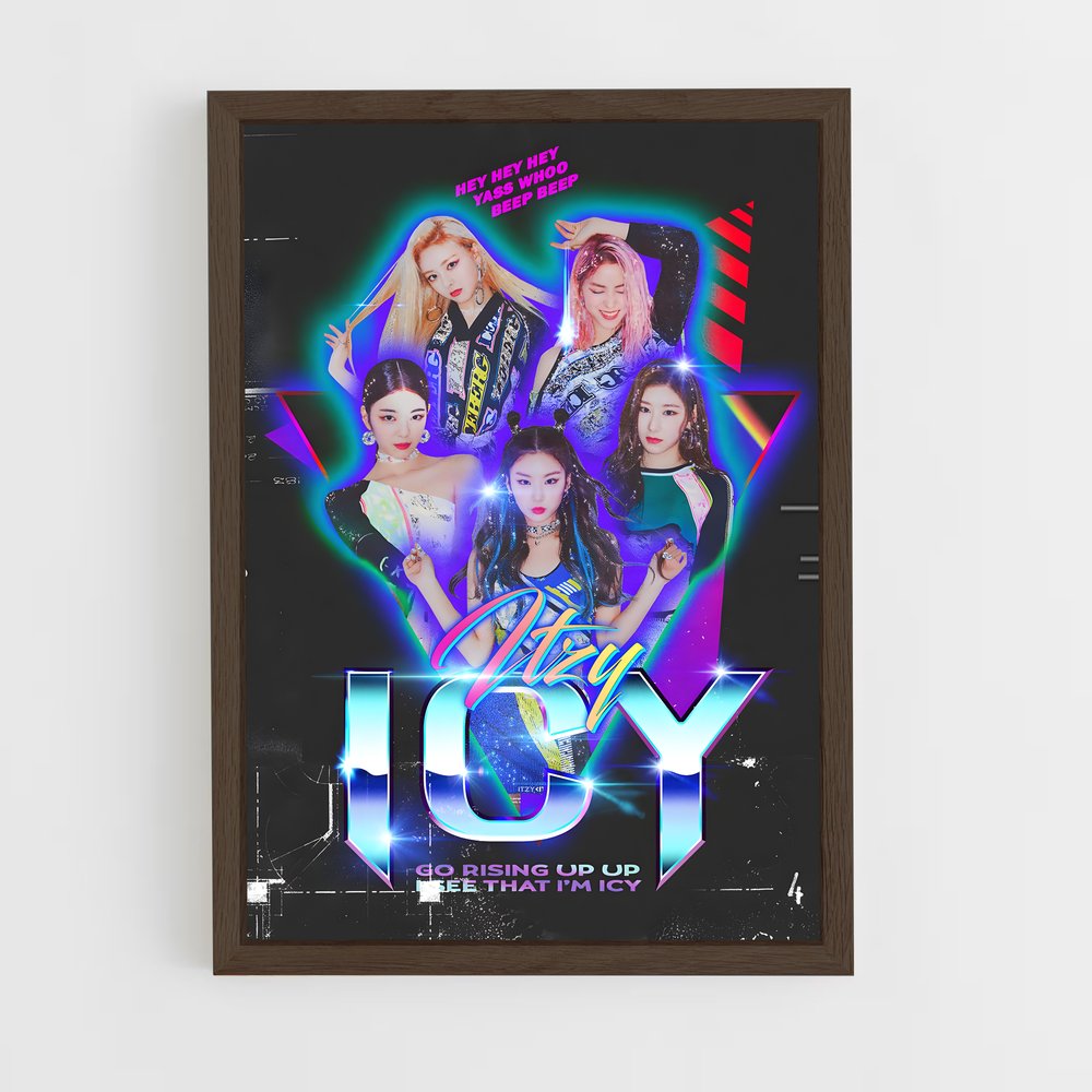 itzy-8 cadre Bois foncé