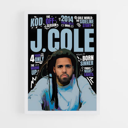 j-cole-3 cadre Blanc