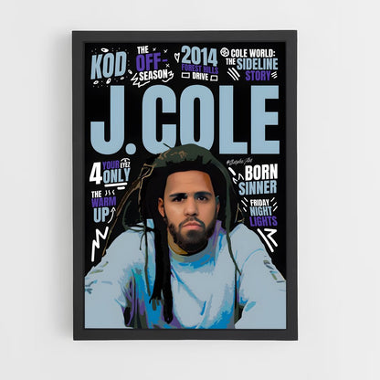 j-cole-3 cadre Noir