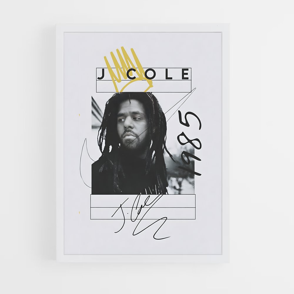 j-cole-7 cadre Blanc