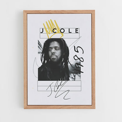 j-cole-7 cadre Bois clair