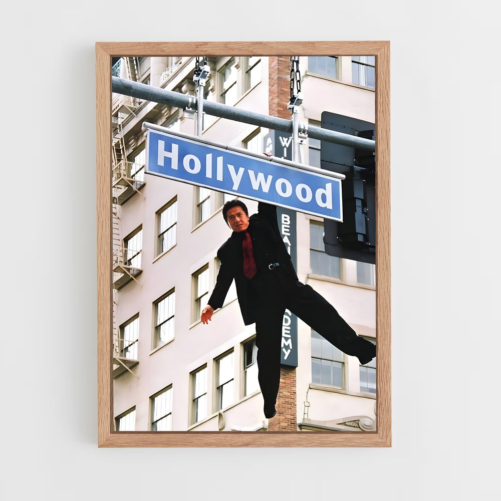 jackie-chan-2 cadre Bois clair