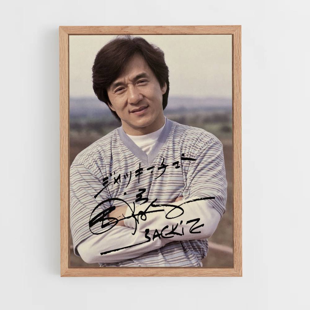 Poster Jackie Chan Autograph