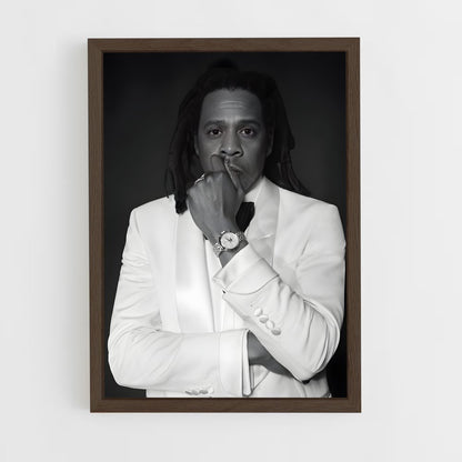 jay-z-7 cadre Bois foncé