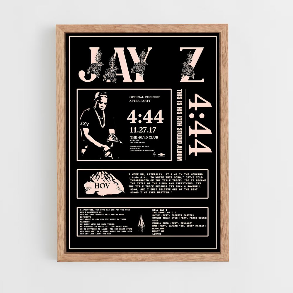 jay-z-9 cadre Bois clair