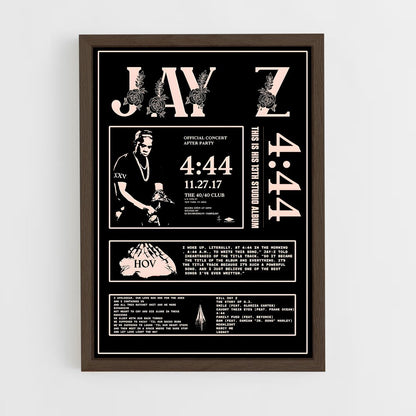 jay-z-9 cadre Bois foncé