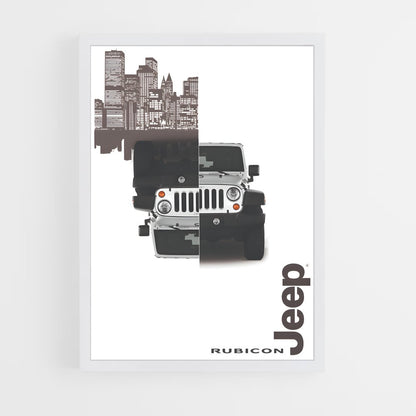 jeep-2 cadre Blanc