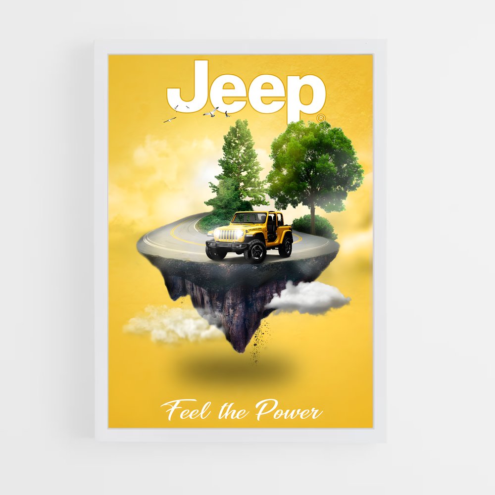jeep-3 cadre Blanc