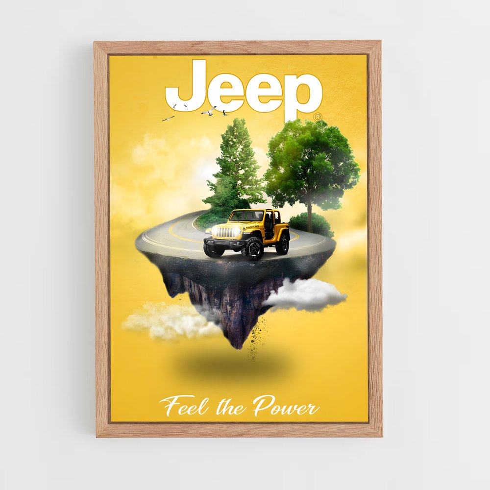 jeep-3 cadre Bois clair