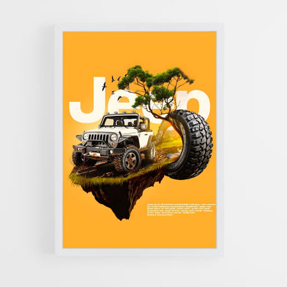 jeep-4 cadre Blanc