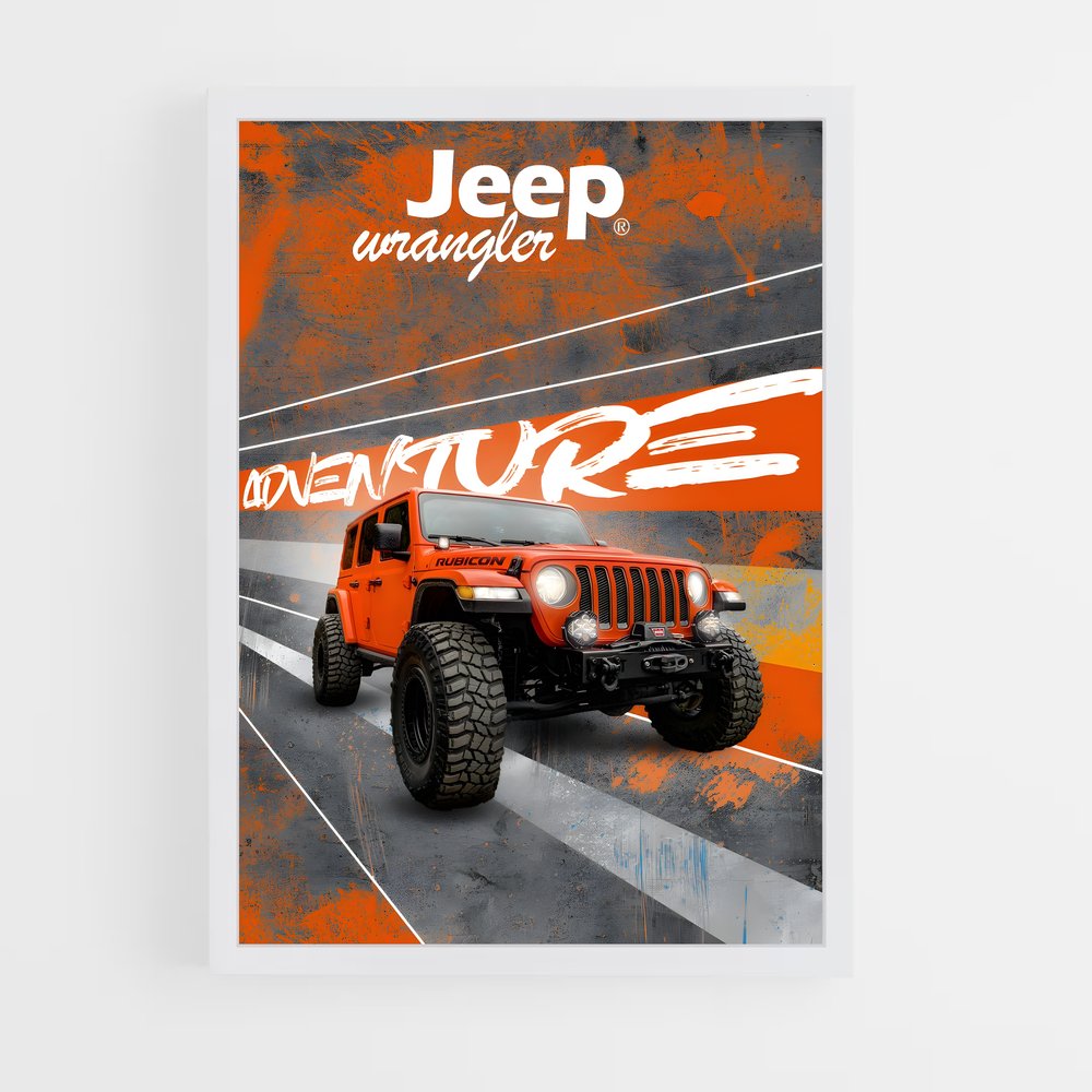 jeep-5 cadre Blanc