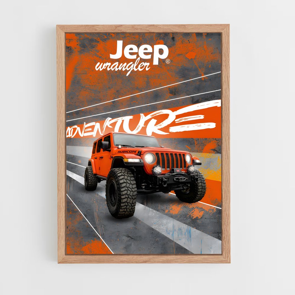 jeep-5 cadre Bois clair