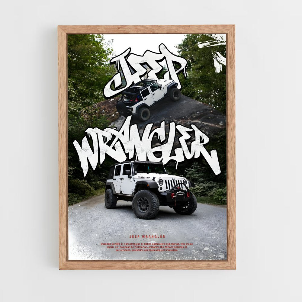 jeep-6 cadre Bois clair