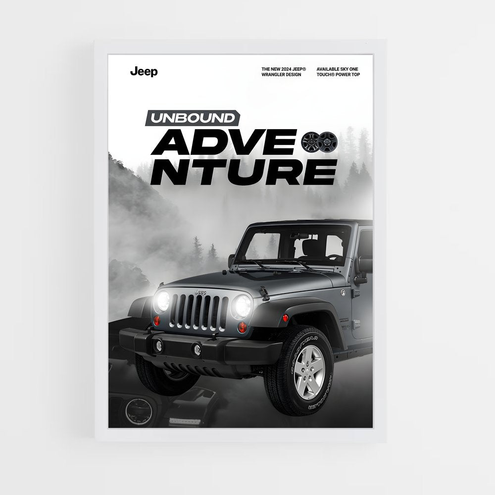 jeep-7 cadre Blanc