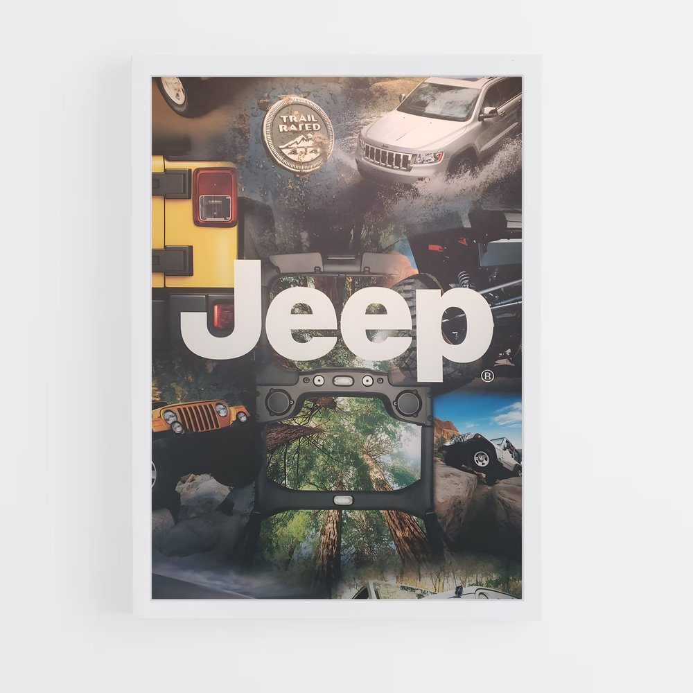 jeep-8 cadre Blanc