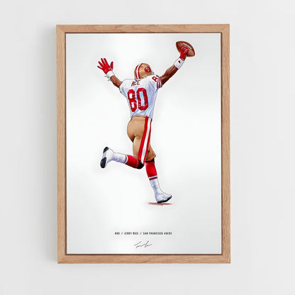 jerry-rice-3 cadre Bois clair
