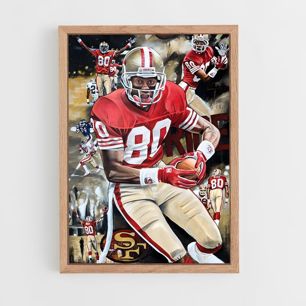 jerry-rice-6 cadre Bois clair