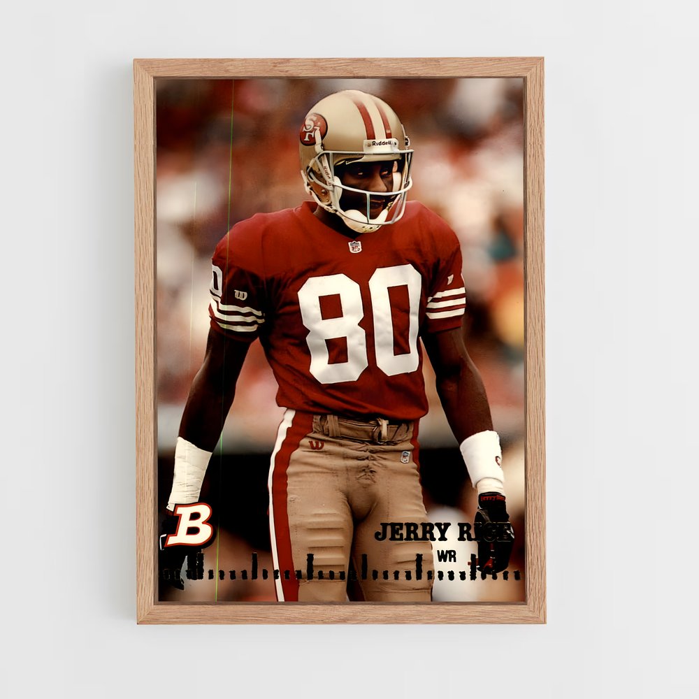 jerry-rice-8 cadre Bois clair