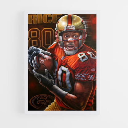 jerry-rice-9 cadre Blanc