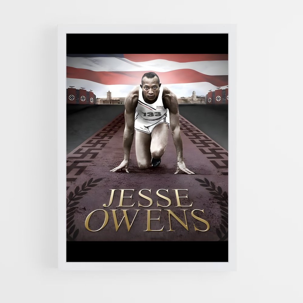 jesse-owens-2 cadre Blanc