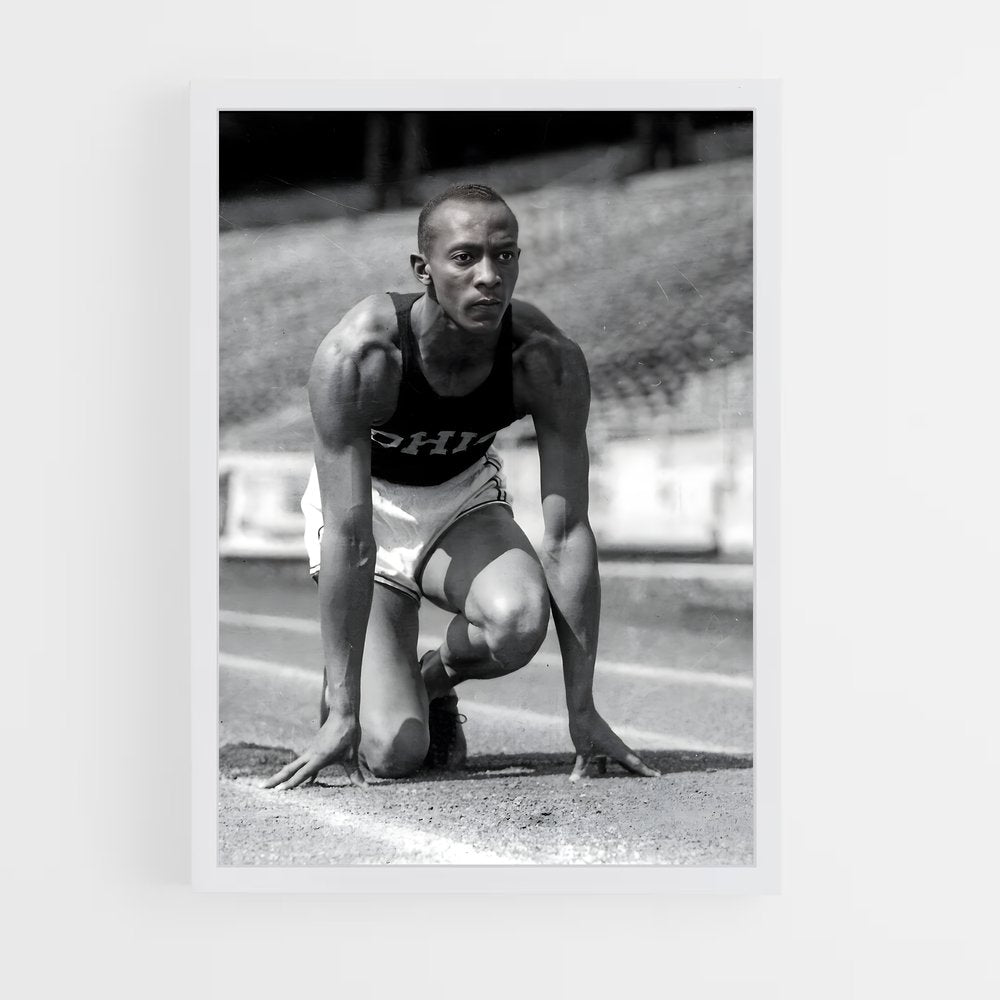 jesse-owens-5 cadre Blanc