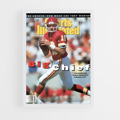 joe-montana-1 cadre Blanc