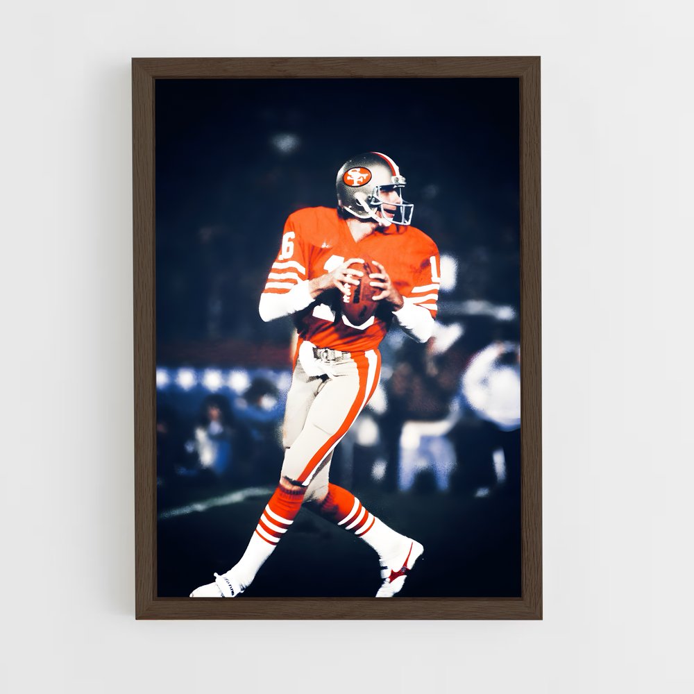 joe-montana-2 cadre Bois foncé