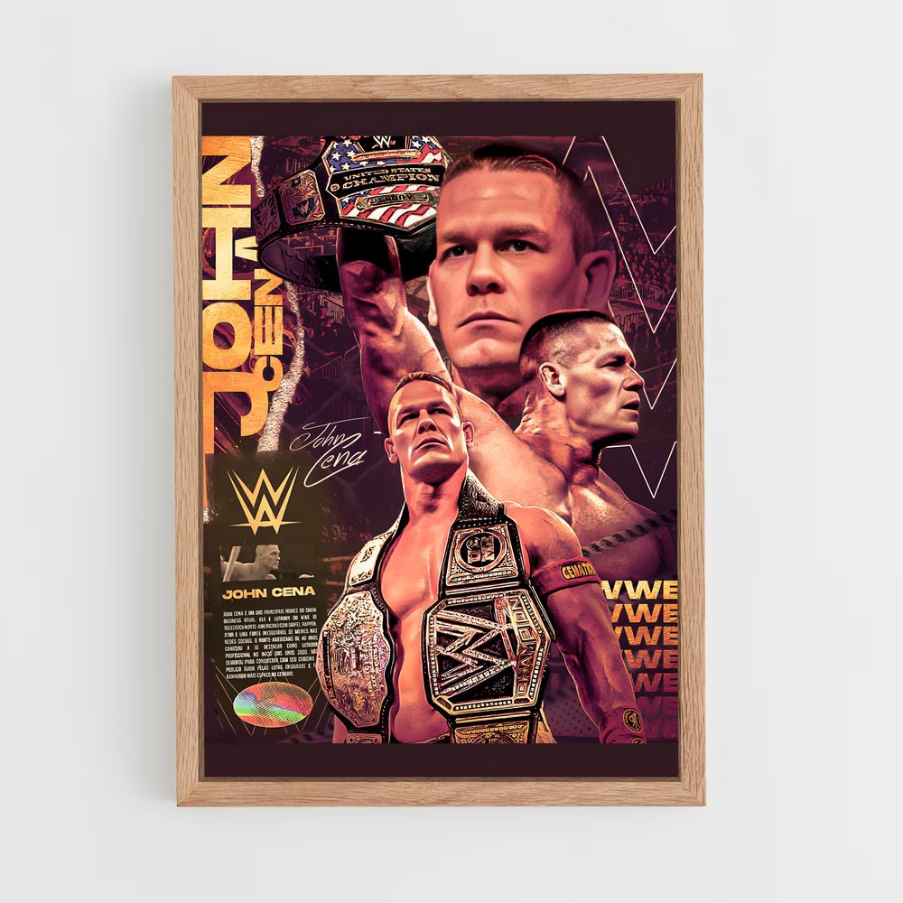 john-cena-1 cadre Bois clair