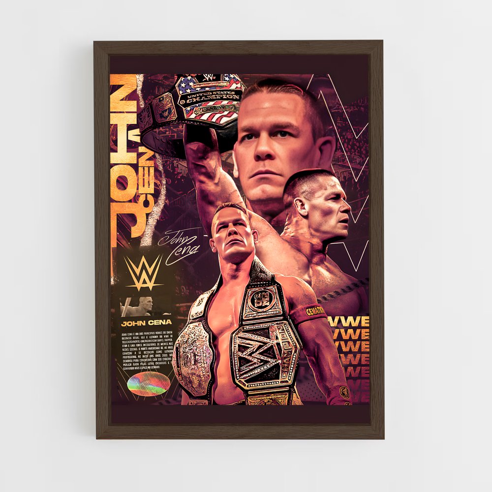 john-cena-1 cadre Bois foncé