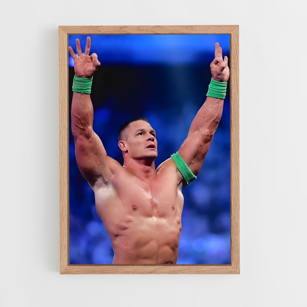 john-cena-4 cadre Bois clair