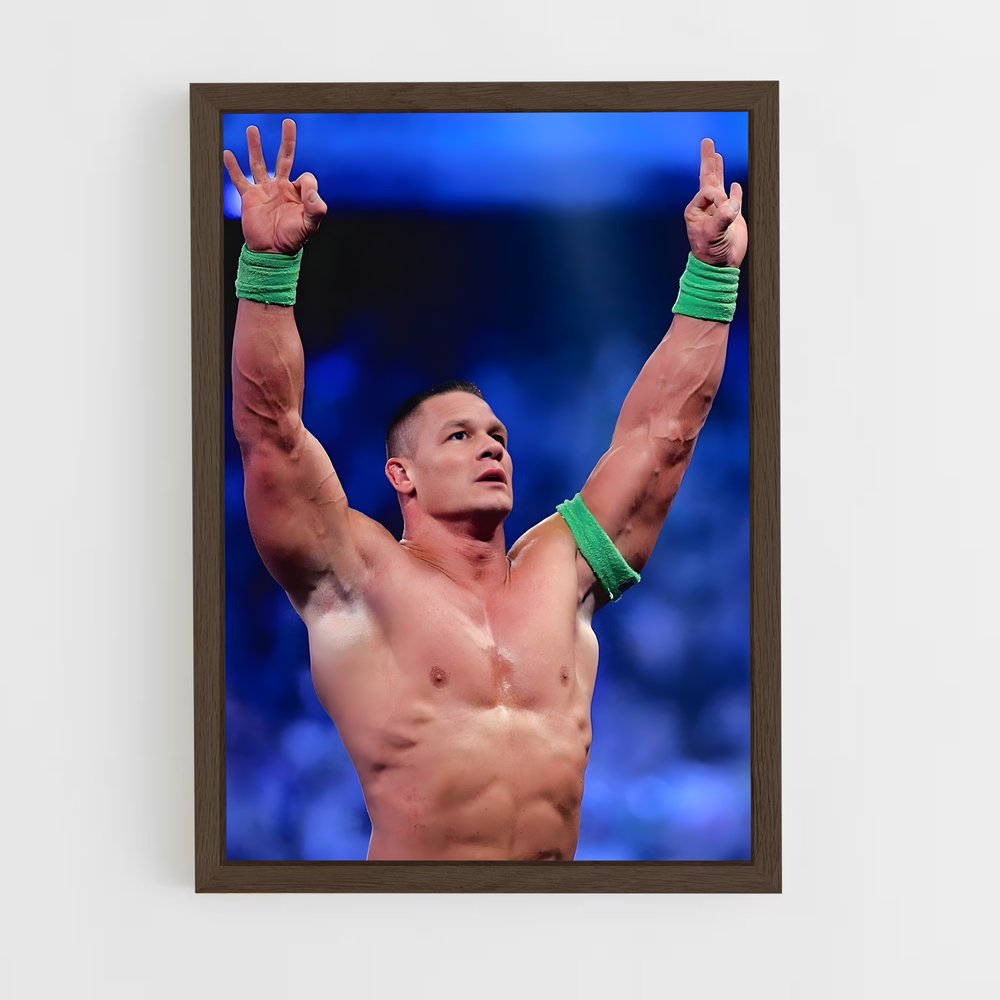 john-cena-4 cadre Bois foncé