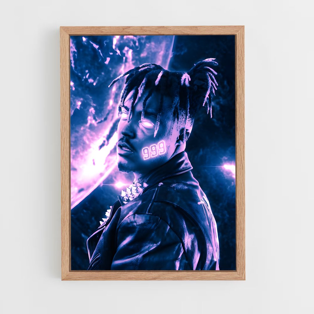 juice-wrld-12 cadre Bois clair