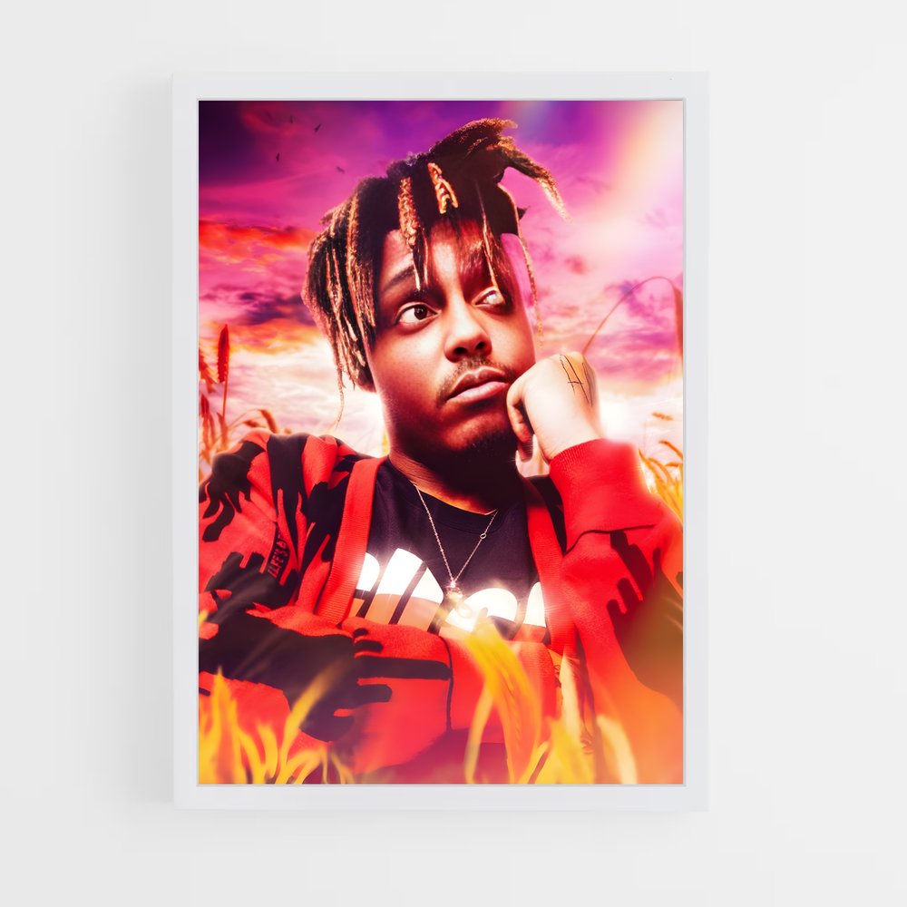 juice-wrld-14 cadre Blanc