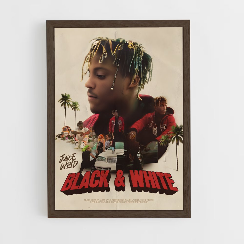 juice-wrld-16 cadre Bois foncé
