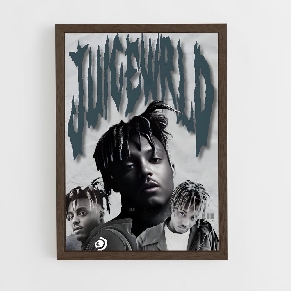 juice-wrld-18 cadre Bois foncé
