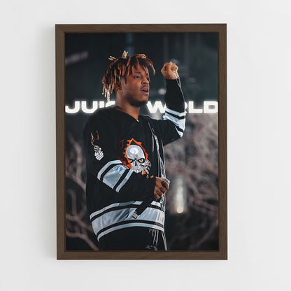 juice-wrld-19 cadre Bois foncé
