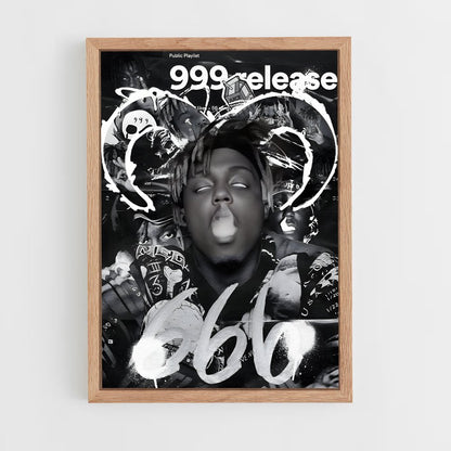 juice-wrld-3 cadre Bois clair