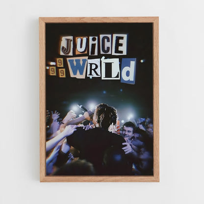 juice-wrld-5 cadre Bois clair